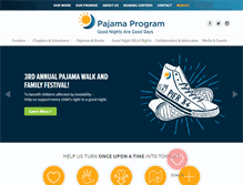 Tablet Screenshot of pajamaprogram.org